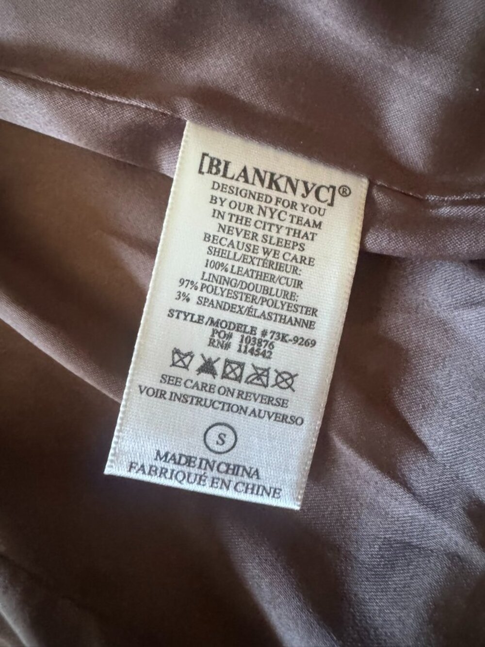 🤎 BLANKNYC Genuine Suede Leather Moto Jacket – Size Small - Picture 7 of 7